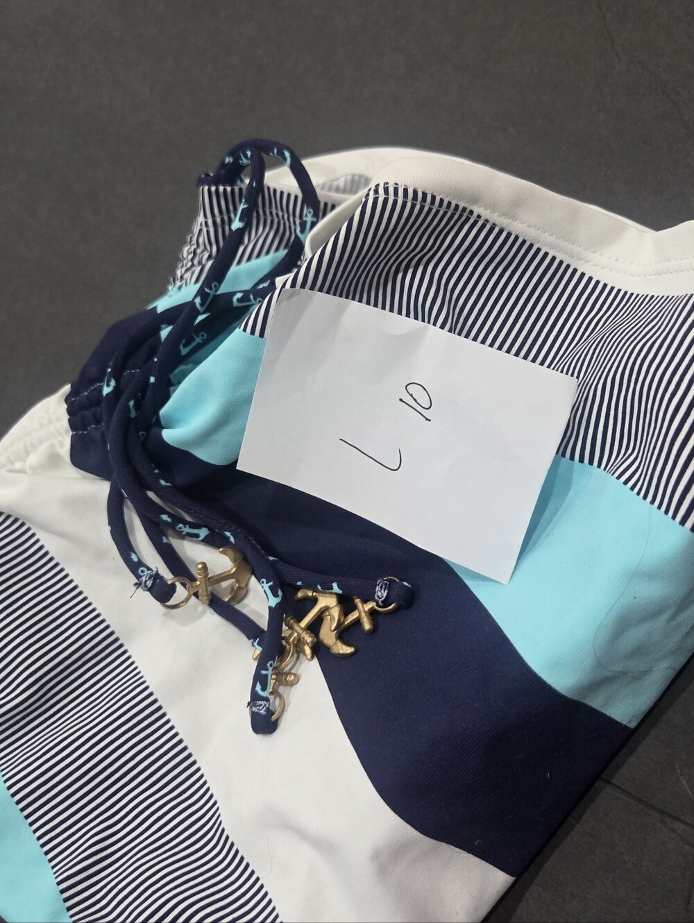 NWT Tommy Bahama Navy and Aqua Swim Bottom Skirted Sz.S/P - Picture 9 of 9